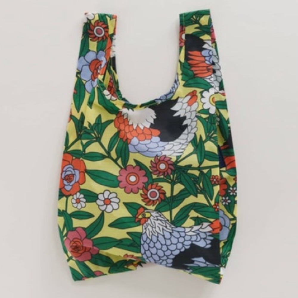 Baby baggu bag hen print